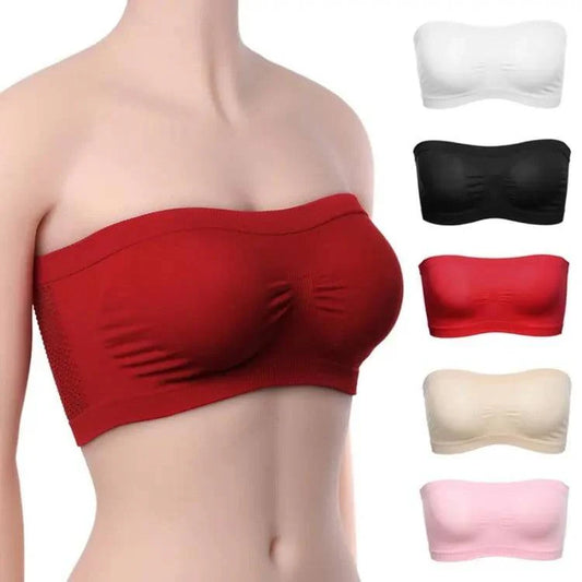 Pack of 3 Strapless Bra,Multi colour,Free Size (Fit on 28 to 36 size)